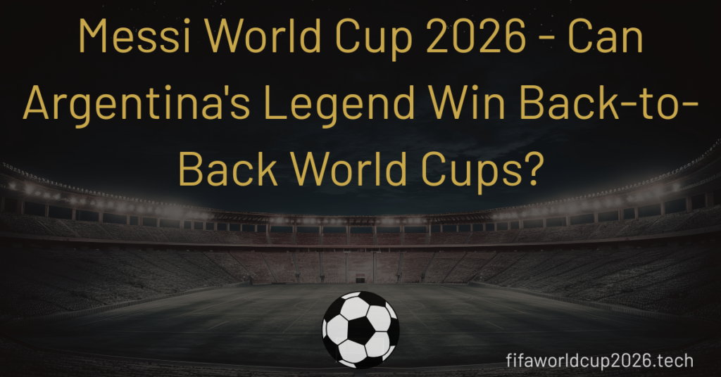 Messi World Cup 2026
