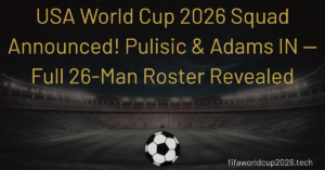 USA World Cup 2026 Squad