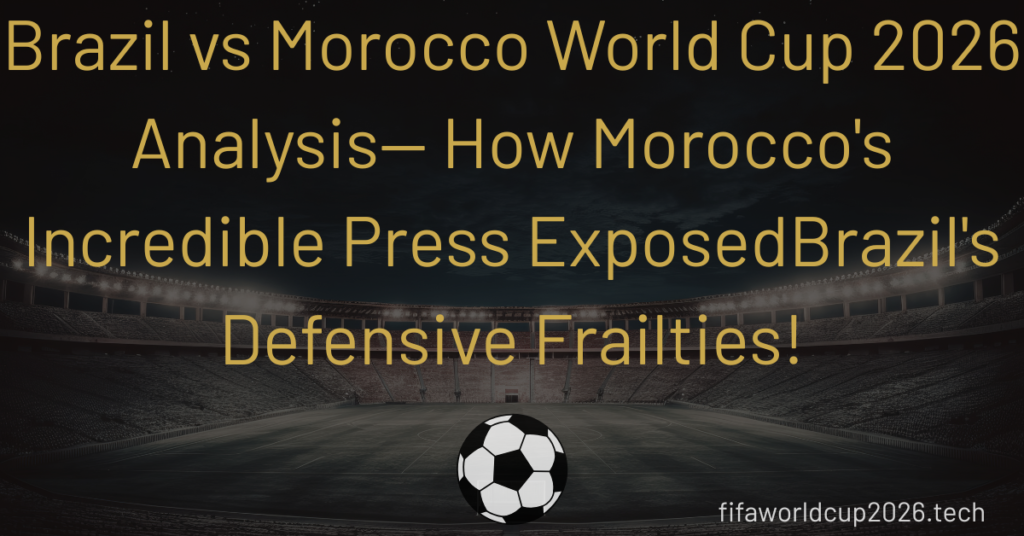 brazil vs morocco world cup 2026 analysis